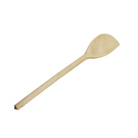 Tradeco direct® Set of 3 x 12" (300mm) Beechwood Wooden Spoon with Corner, Ideal for Baking, Cooking & Food Preparation. Made in The EU