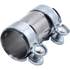 SHLPDFM Stainless Steel Muffler Band, Inner Diameter 2.6 inches (65 mm), Exhaust Connection Pipe, Exhaust Pipe Clamp, Exhaust Band Clamp, Universal Length, 4.9 inches (125 mm)