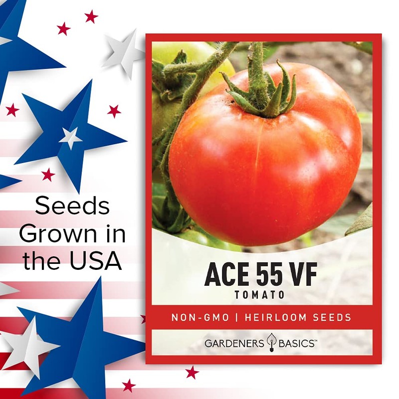 Gardeners Basics Ace 55 VF Tomato Seeds for Planting Heirloom