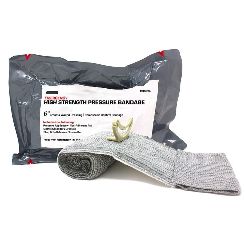 MediTac Emergency High Strength Pressure Bandage Trauma Wound Dressing Hemostatic
