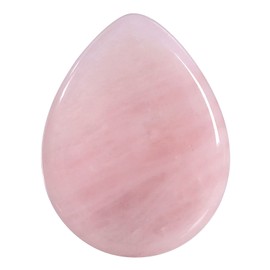 Nupuyai Rose Quartz Stone Worry Stone Gemstone Thumb Stone for Stress and Anxiety, Teardrop Shape Crystal Energy Stone Worry Stone Chakra Healing Stone for Meditation Massage