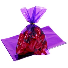Gift Bags Purple Goodie Bag Purples Plastic Candy Bags Purples Party Bag 6x9 Inch for Bakery Popcorn Cookies Candy Dessert Party