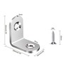 20Pcs Stainless Steel L Brackets - 20mm Right Angle Corner