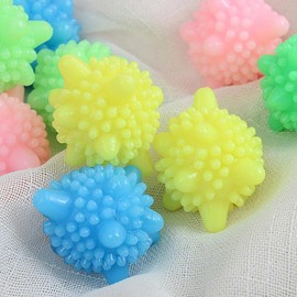 iSuperb Laundry Balls, Set of 10, Dryer Balls, Laundry Balls, Sofener, Laundry Goods, Dirt Remover, Won't Damage Clothes, Anti-Static, Tangle-Free, Clean, For Home Use, Washing Machine, Sea Star Type