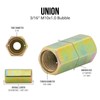 4LIFETIMELINES Steel Brake Line Union, M10 by 1.0 Bubble, 3/16