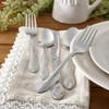 RiverRidge Rose Monogrammed Flatware Set 46 Piece Silverware - Q