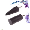 TEHAUX 2pcs Ebony Leather Burnisher Electric Polished Tools for Crafting