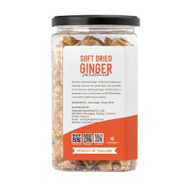 Homtiem Dried Crystallized Ginger 6lb (16 Ounce pack 6) Real Soft, Chews and Candied Delicious pieces Gingers,Easy to eat, keep and use, No Artificial Colors, All-Natural and Preservative-Free