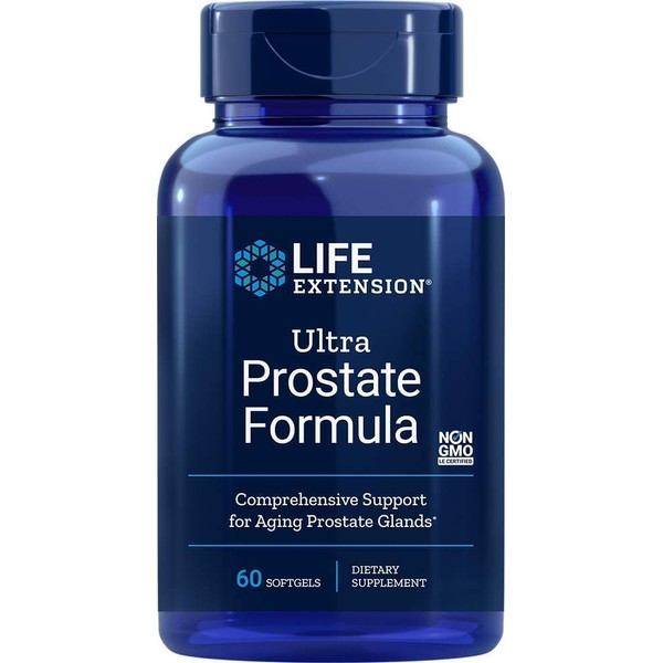 Life Extension Ultra Prostate Softgels, 60 Count (Pack of 2)