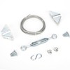 TIBEGOLD Anti Sag Gate Kit for Wooden Fence, Silver Gate