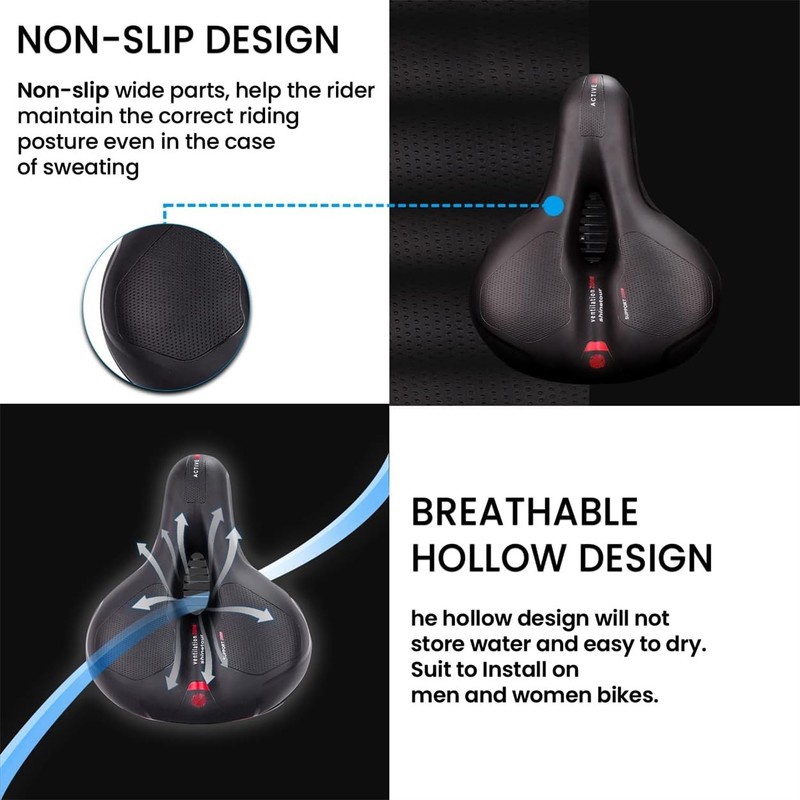 Bike Saddle, Comfortable Bicycle Seat Cushion for Men Women with