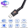 600Mbps Dual Band 2.4/5GHz Internet USB WiFi Adapter, Laptop Wireless