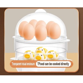 Rapid Egg Cooker Electric 7/14 Eggs Capacity, Soft, Medium, Hard Boiled, Poacher, Omelet Maker Egg Poacher With Auto Shut-Off