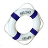 MorroMorn Lifebuoy Wall Hanging Decor - Welcome Aboard Mediterranean Style
