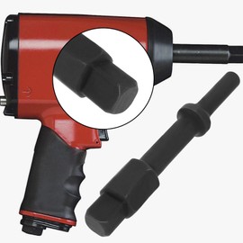The Lord of the Tools 2 Pcs 32029 Air Hammer Socket Adapter Pneumatic Tools 37315 3/8" Air Hammer Bits Kit and 37316 1/2" Pneumatic Bolt Breaker Set Black