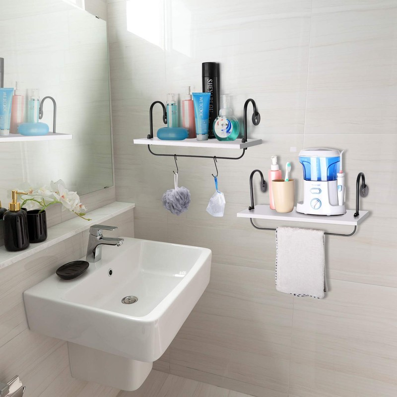 Olakee Floating Wall Shelves for Kitchen Bathroom Coffee Nook with