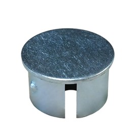 Single Tube Pipe Cap for Single Pipe Outer Diameter 1.9 inches (48.6 mm) x Thickness 0.09 inches (2.4 mm) Clicks! CAP-F Solid Single Tube Cap with Steel (0.1 inch (3 mm) that will not come loose if desired