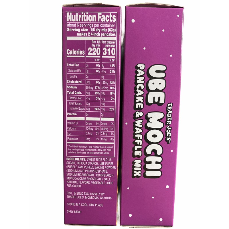 Trader Joe's Ube Mochi Pancake & Waffle Mix, 13.3 oz
