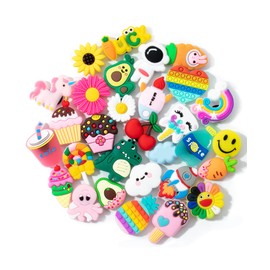 Mr. Pen- Charms, 30 Packs, Cute Charms, Unisex, Decoration Charms for Bracelet, Jackets, Purses etc., No Gemstone