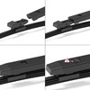 HYBROX Rear Windscreen Wipers Compatible with VW Caddy (2015-2020)