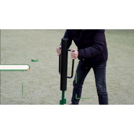 Nicecho Fence Post Driver for Wooden Metal Post Heavy Duty Steel 17" Post Rammer Pounder