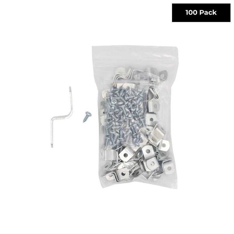 1/2" Depth Flat Offset Mounting Canvas Clips for Picture Framing