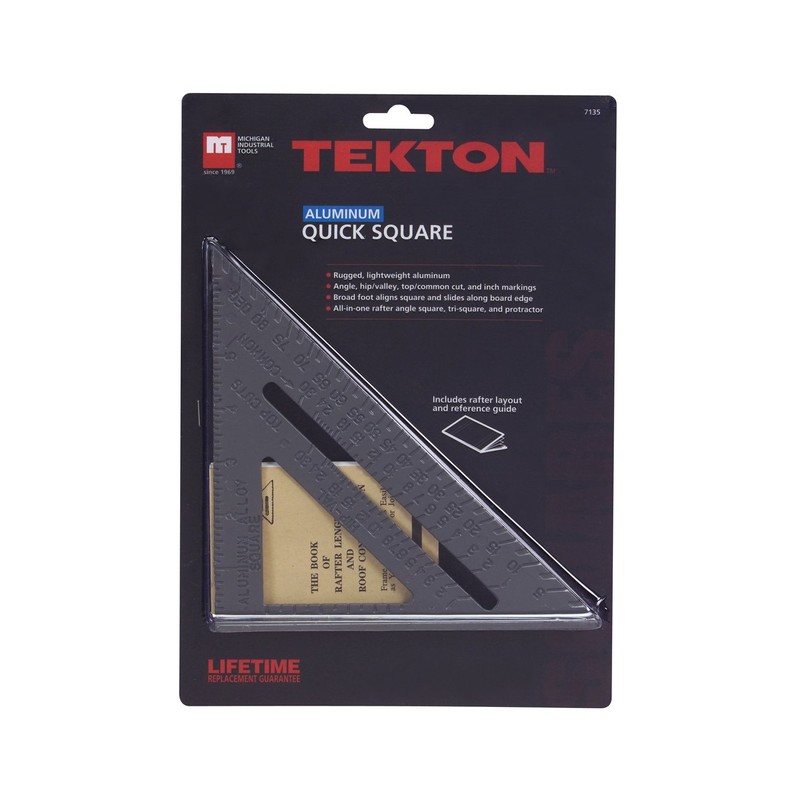 TEKTON 7135 Aluminium Schnell, quadratisch, 17,8 cm