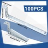 Landhoow 100 Pcs Stud Mounting Cable Support Metal Stud Support