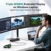 USB C Laptop Docking Station 3 Monitors Triple 3840*2160@60Hz Display
