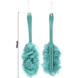 Qewro 2-Pack Qewro Back Scrubber Loofah Brush with Long Handle