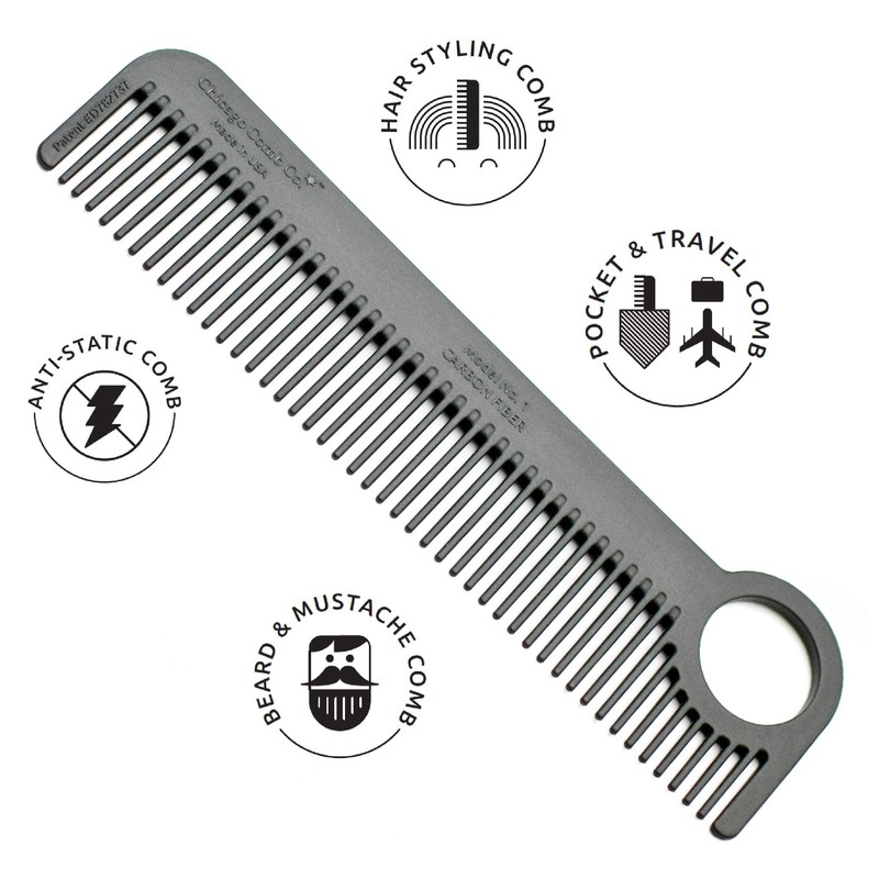 Chicago Comb Model No.1 Carbon Fiber