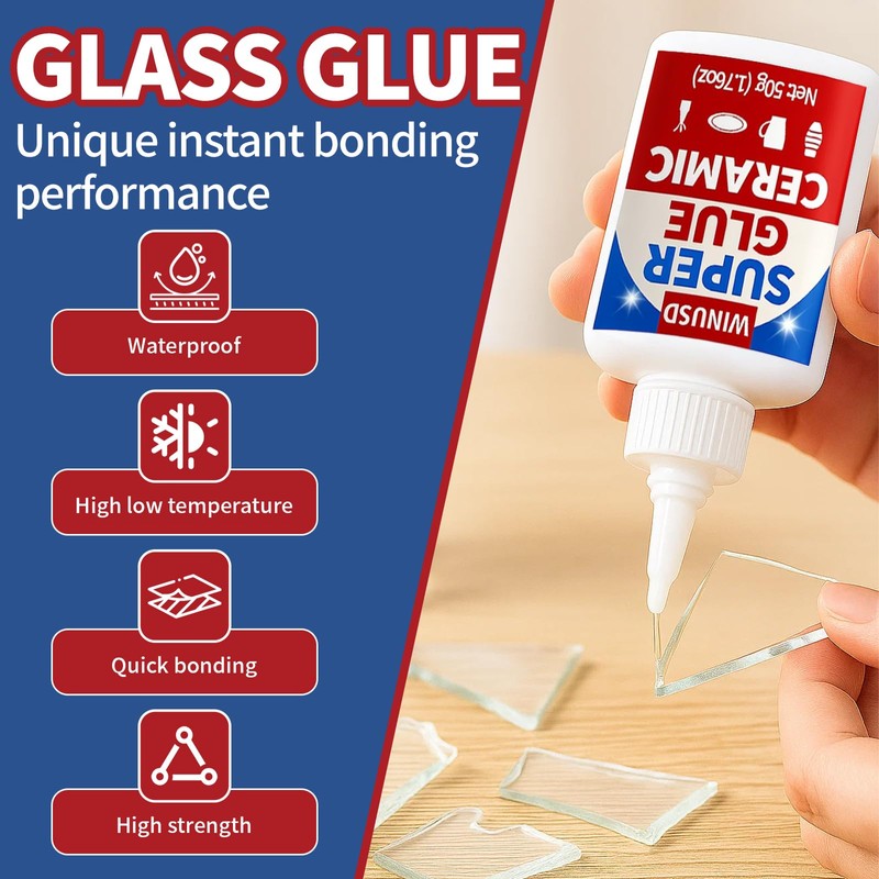 50g Glass Glue | Super Clear Glue All Purpose for