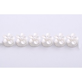 Bridal Jewellery Curlie Curlies Blossom Pearl Pack of 6