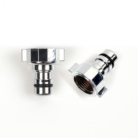 One-Touch Coupling / Hose Connector, Faucet Connector, Tap Coupler, Cross/Straight Faucet, Washing Machine Coupler Kitchen Hose 7ea