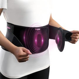 Fitomo Front-Wearing Umbilical Hernia Belt, Unisex, 3D Dome-Shaped Hernia Support Pad, Adjustable with Removable Pads & Extra Straps for Abdominal Pressure, Lumbar Support, Skin-Friendly & Discreet