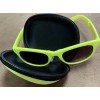 JUSTICE SUNGLASSES FOLDABLE w/CASE NEON YELLOW ACCESSORY SUPER CUTE!!