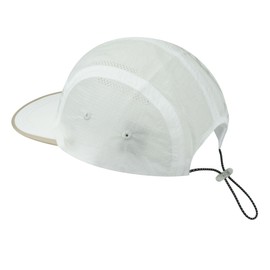 CLAPE Baseball Cap Men's Women's Summer Baseball Cap with Short Peak, Flat Brim, Breathable, Quick-Drying Mesh Running Cap, Adjustable Trucker Cap, BSSD2511-White, Unit size