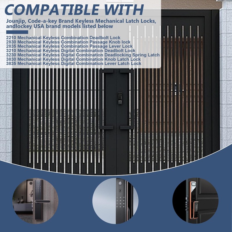 GB2020 Gate Lock Box for Double Keypad Mechanical Combination Lock,Steel