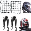 4 Pcs Motorcycle Helmet Net Cargo Net 2 Pack +