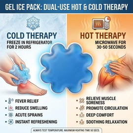 Reusable Cooling Gel Ice Packs for Hard Hats & Sun Hats - Adjustable Headband Inserts | 4-Hour Cooling Relief for Construction Workers, Migraines & Heat Stroke Prevention (Blue)