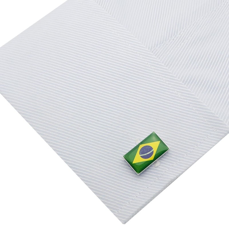 Brazilian Flag Cufflinks
