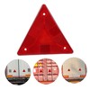 Baluue 10pcs Reflective Triangle Warning Signs for Trucks Emergency Safety