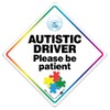 Autistic Driver Please Be Patient Car Sign, Autism Car Sign,