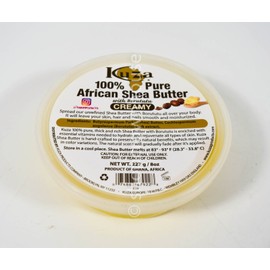 Kuza 100% Pure African Pure African Shea Butter CREAMY with Borututu 8 oz