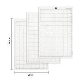 Silhouette Portrait, Pack of 3, Non-Slip and Durable Cutting Mat, Plotter Cutting Mat for Separate, A Variety of Medium Weight Materials (30.5 x 20 cm)