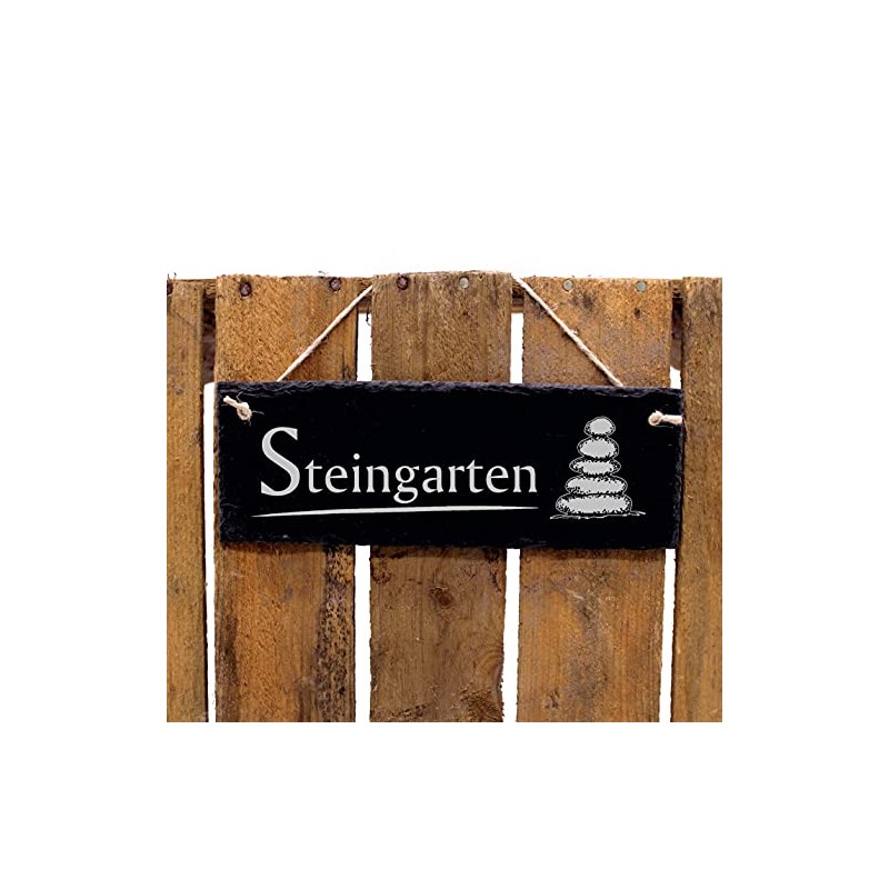 Slate Sign - Rock Garden - Slate Decorative Sign Engraved