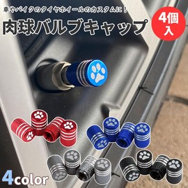 prendre Valve Caps Air Valve Caps 4pcs Tire Paw Customized Aluminum Alloy (Black) PR-NIKUVAL22-BK