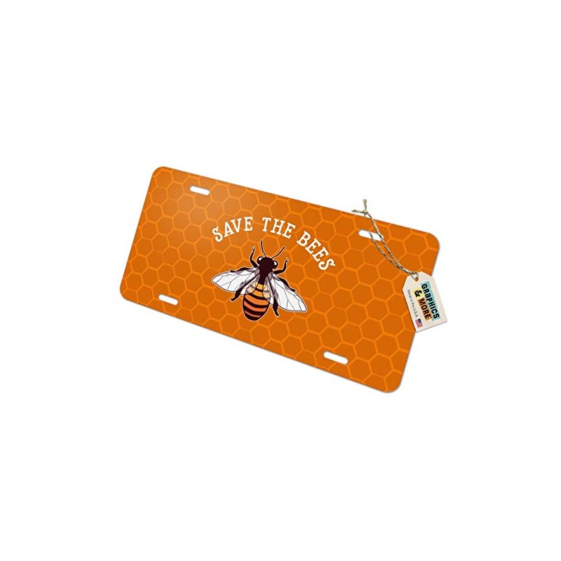 GRAPHICS & MORE Save The Bees Honey Novelty Metal Vanity