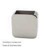 Gedy PL981300300 Brush Holder, Chrome, 4.5 x 10 x 10