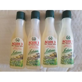 JALOMA 4 PACK JALOMA OIL 3 OLIVE, ALMOND & CASTOR NATURAL MOISTURE FOR SKIN & HAIR
